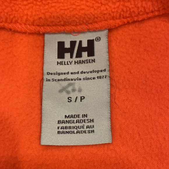 Helly Hansen Daybreak Red/Orange Fleece Jacket Size Small - Picture 7 of 9